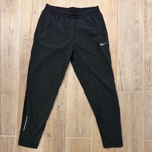 Nike Dri-Fit Running Pants Women's S Black Pull On Zip Pockets